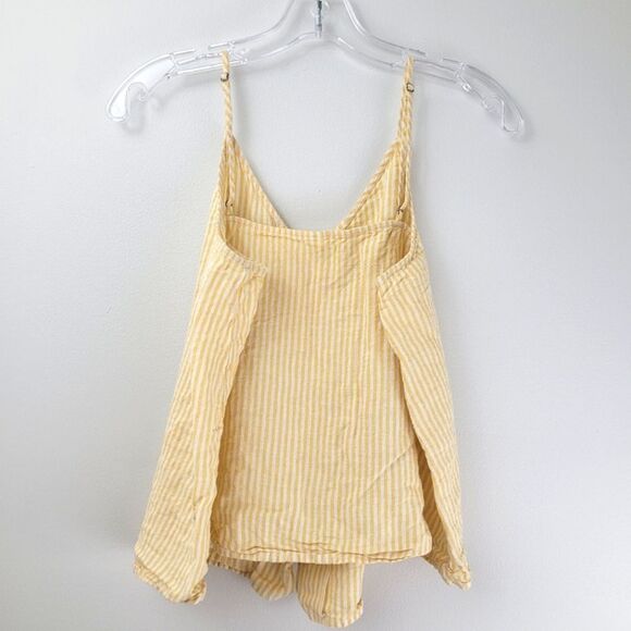 BP striped linen button down strappy tank - Picture 6 of 10